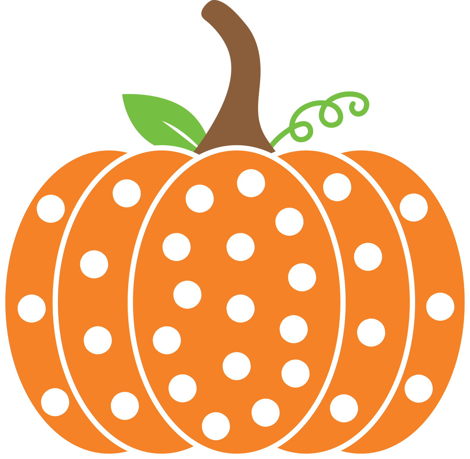 Polka Dot Pumpkin
